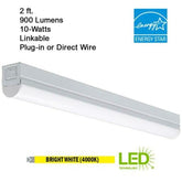 Commercial Electric 2 ft. Plug-in Integrated LED Linkable Strip Light - Like New
